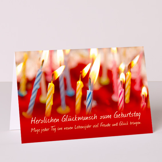 Grußkarte "Herzlichen Glückwunsch"