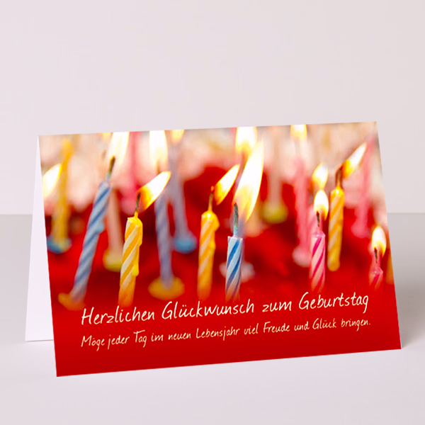 Grußkarte "Herzlichen Glückwunsch"