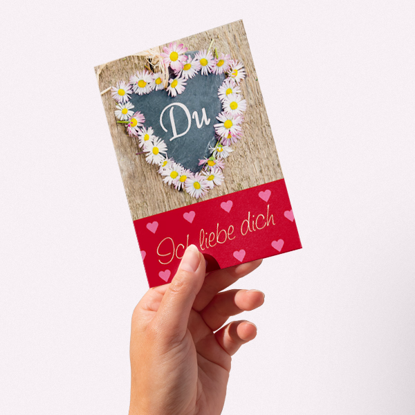 Grußkarte "Ich liebe dich"