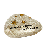 Decorated stone "Fern bei den Sternen und doch so nah"