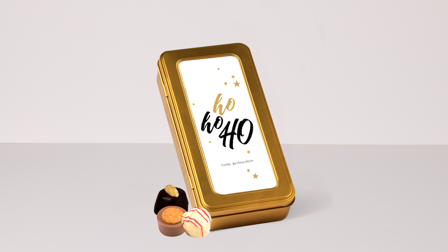 Pralinen-Präsent "Ho Ho Ho"  (100 g)