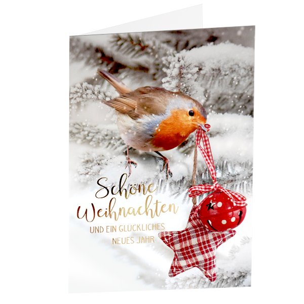 Motivkarte "Schöne Weihnachten und ein glückliches neues Jahr"