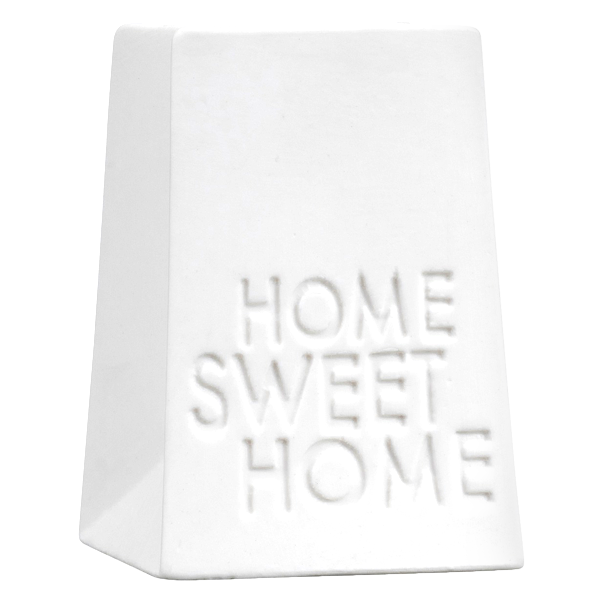 Porcelain tealight holder "Home sweet home"
