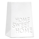Porzellan Teelichthalter "Home sweet home"