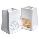 Porcelain tealight holder "Home sweet home"
