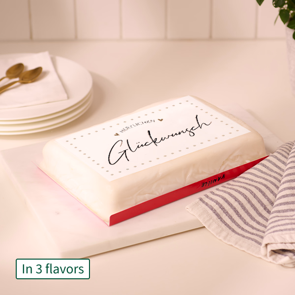 Biscuit Cake „Herzlichen Glückwunsch“