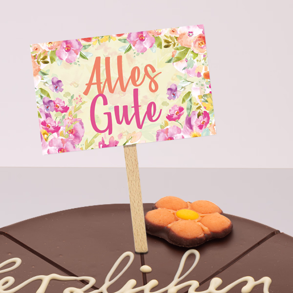 Kuchenstecker "Alles Gute"