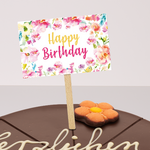 Kuchenstecker "Happy Birthday"