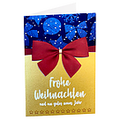 Goldene Motivkarte "Frohe Weihnachten"