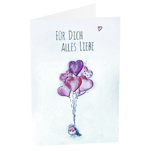 Motivkarte "Für Dich alles Liebe"