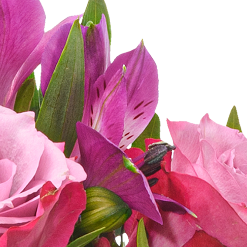 Flower Bouquet for Mother's Day mit vase & 3 Ferrero Giotto