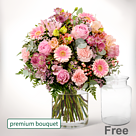 Premium Bouquet Poesie with premium vase