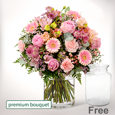 Premium Bouquet Poesie mit premium vase