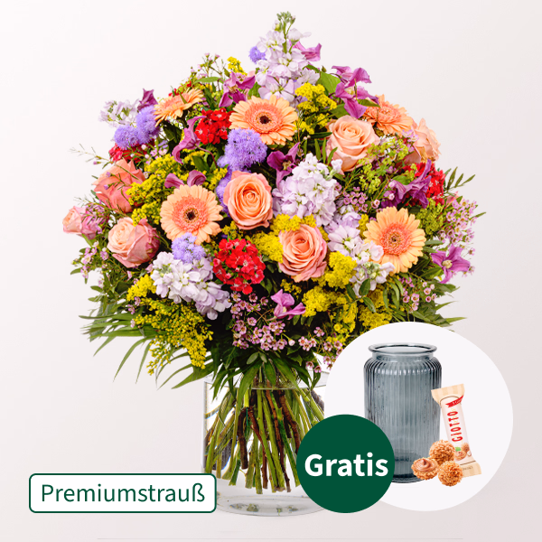 Premiumstrauß Blütensensation mit Ferrero Giotto