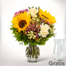 Blumenstrauß Sommererwachen mit Vase