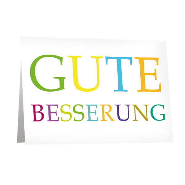 Grußkarte "Gute Besserung"