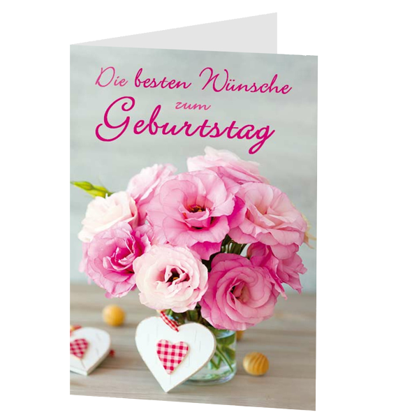 Grußkarte "Die besten Wünsche zum Geburtstag"