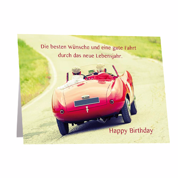 Greeting Card "Best wishes and have a good trip. Happy Birthday"