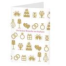 Greeting Card "Best wishes for the wedding"