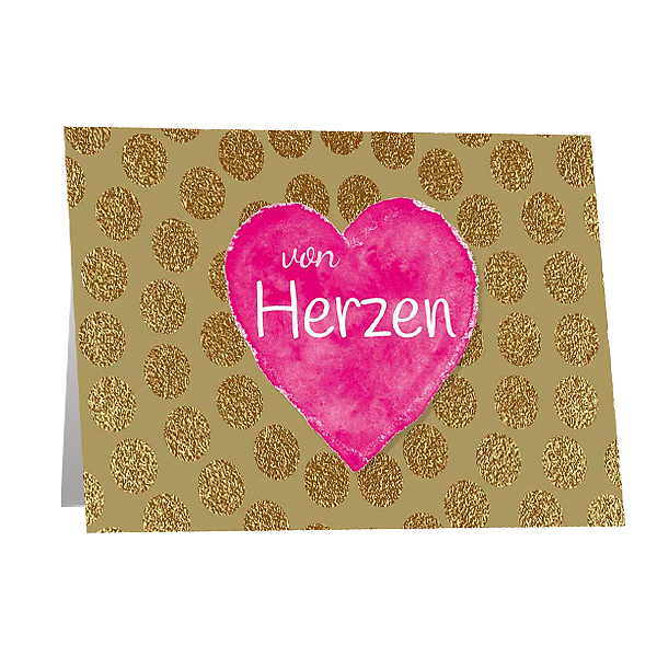 Greeting Card "From heart"