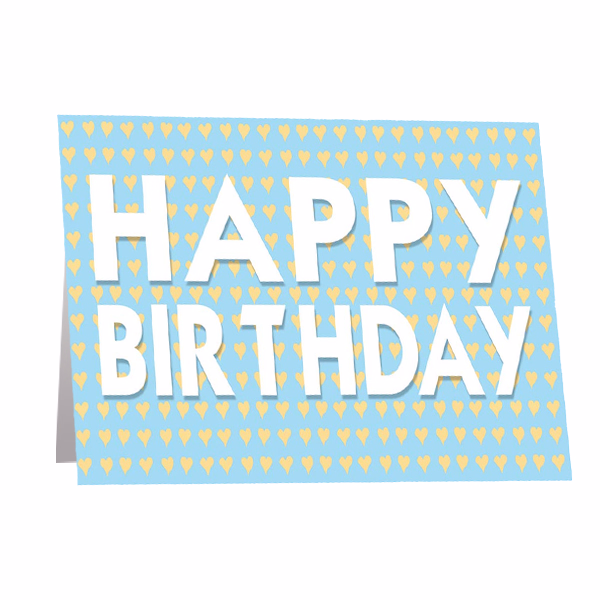 Grußkarte "Happy Birthday"