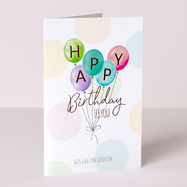 Motivkarte „Happy Birthday to You“