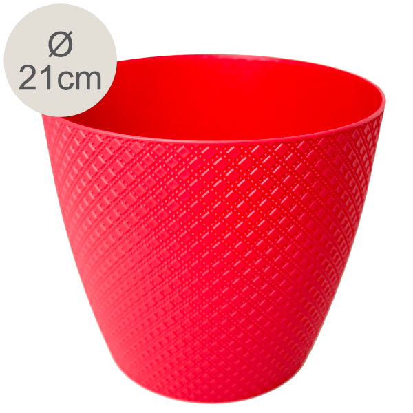 Roter Übertopf, klein