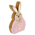 Holz-Hase mit Plüsch