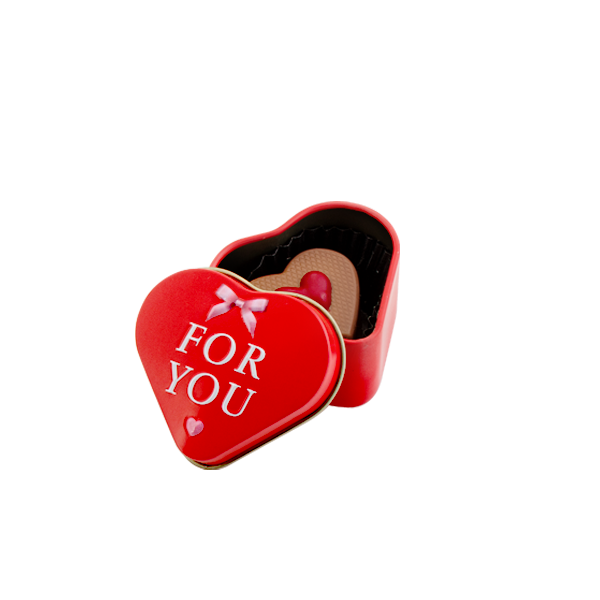 Herzdöschen „For you“ eine Praline ohne Alkohol