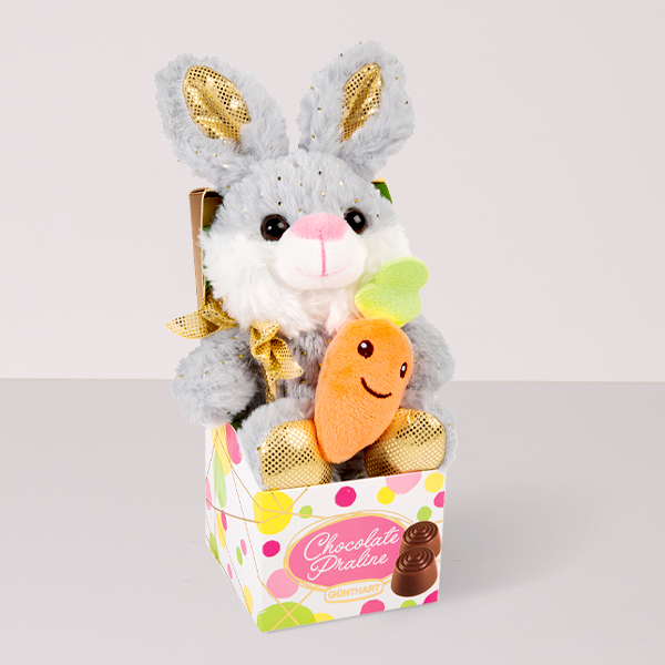 Kuschelhase mit Nougat-Pralinen (54 g)