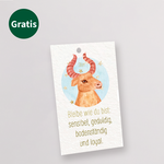Sternzeichen-Blumenstrauß Stier mit Vase & Blumenstecker