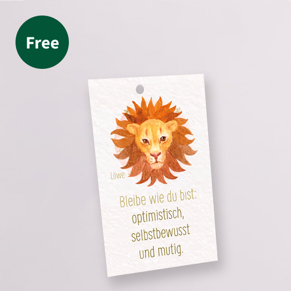 Zodia Sign Flower Bouquet Lion with Zodiac Sign Flowercard & vase