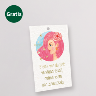 Sternzeichen-Blumenstrauß Jungfrau mit Vase & Blumenstecker
