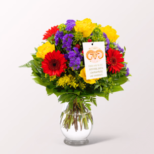 Zodia Sign Flower Bouquet Aries