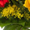 Sternzeichen-Blumenstrauß Löwe mit Vase & Blumenstecker