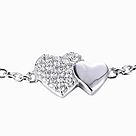 Hearts Bracelet silver