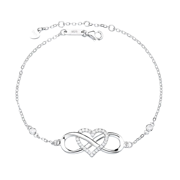 Armband "Unendlich mit Herz"
