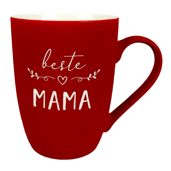 Tasse mit samtiger Oberfläche "Beste Mama"