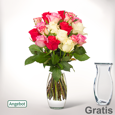 Rosenbund Muttertagszauber mit Vase