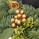 Anthrazitfarbener Adventskranz (Ø 30 cm) mit 2 Ferrero Rocher
