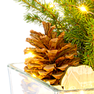Weihnachtsbaum Weihnachtsstimmung mit Lichterkette & mit 2 Ferrero Rocher