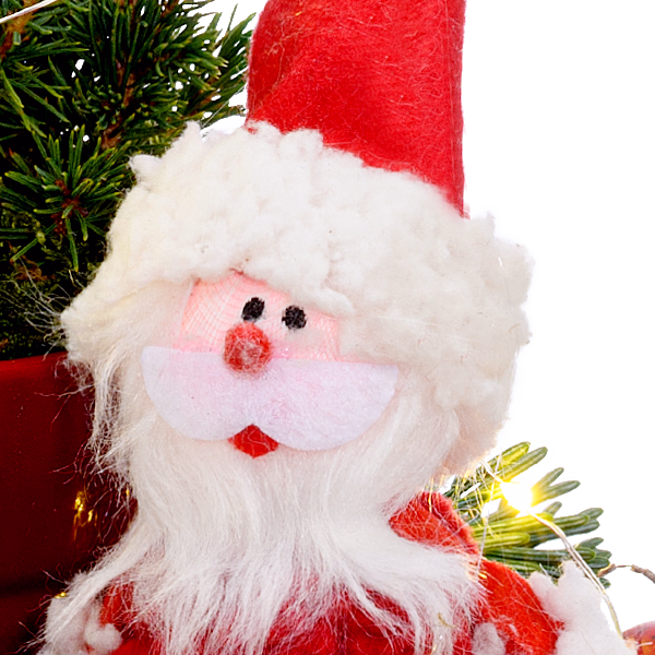 Arrangement Santa mit Lichterkette & mit Ferrero Giotto 3er