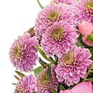 Blumenstrauß Wintertanz mit Vase & 2 Ferrero Rocher