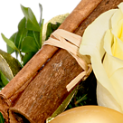 Blumenstrauß Wintersonne mit Vase & 2 Ferrero Rocher