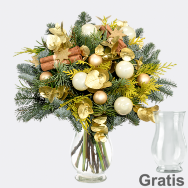 Blumenstrauß Sterntaler mit Vase