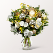 Strauß Winterleuchten mit Vase & Ferrero Giotto 3er