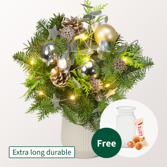 Bouquet Winterleuchten with vase