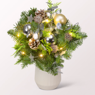 Bouquet Winterleuchten with vase & 3 Ferrero Giotto