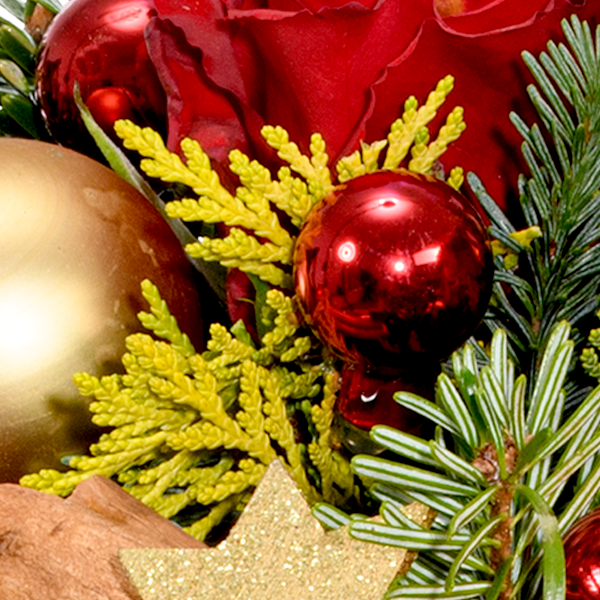 Flower Bouquet Weihnachtsmix with vase