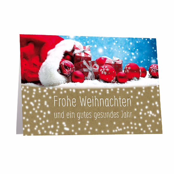 Grußkarte „Frohe Weihnachten“